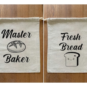 Natural Linen Bread Bag: Reusable Sourdough Loaf Storage