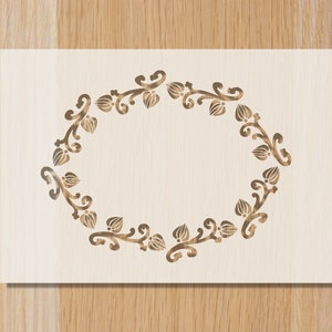 Floral Wreath Sourdough Stencil: Bread, Cake, Cookie Baking
