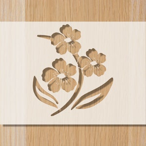 Flower Stem Reusable Stencil: Sourdough Bread & Cake Decor