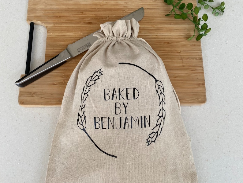Personalised Bread Bag Sourdough Bag Market Bag Produce Etsy