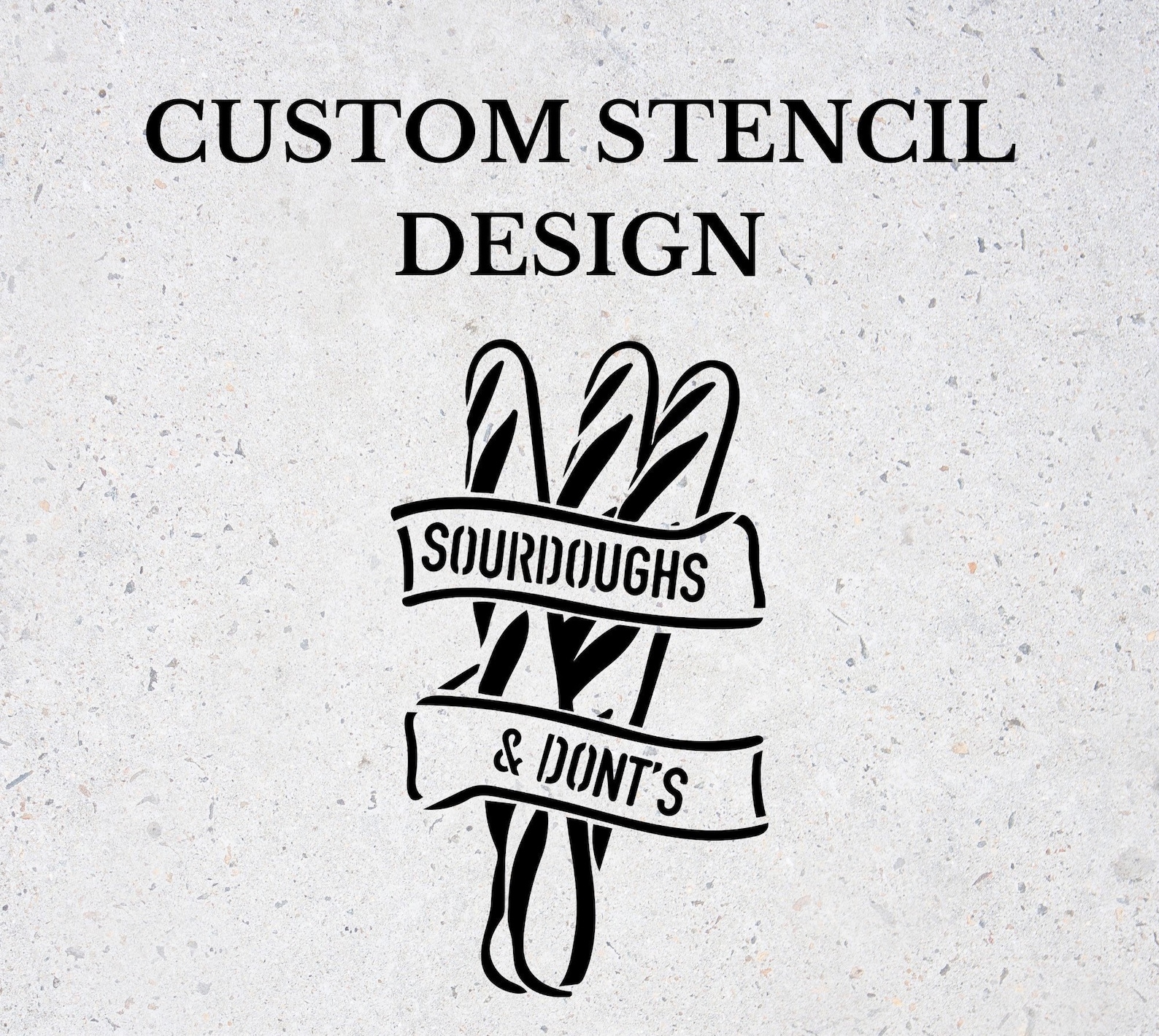 Sourdough Bread Stencil CUSTOM DESIGN Reusable Stencil | Etsy