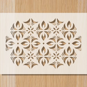 Ornamental Flower Sourdough Bread Stencil: Reusable Baking Decoration