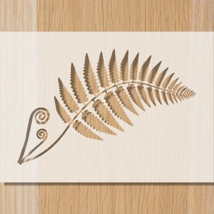 Fern Leaf Stencil: Botanical Baking, Bread & Cake Decor (A5)