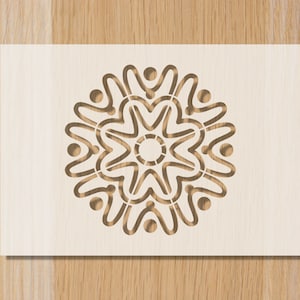 Mandala Sourdough Bread Stencil: Reusable Baking Decoration