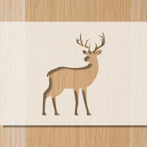 Stag Sourdough Bread Stencil: Reusable Baking Decoration