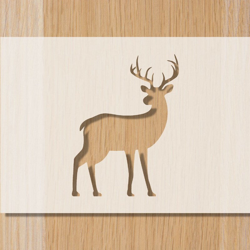 Stag Stencil - Etsy