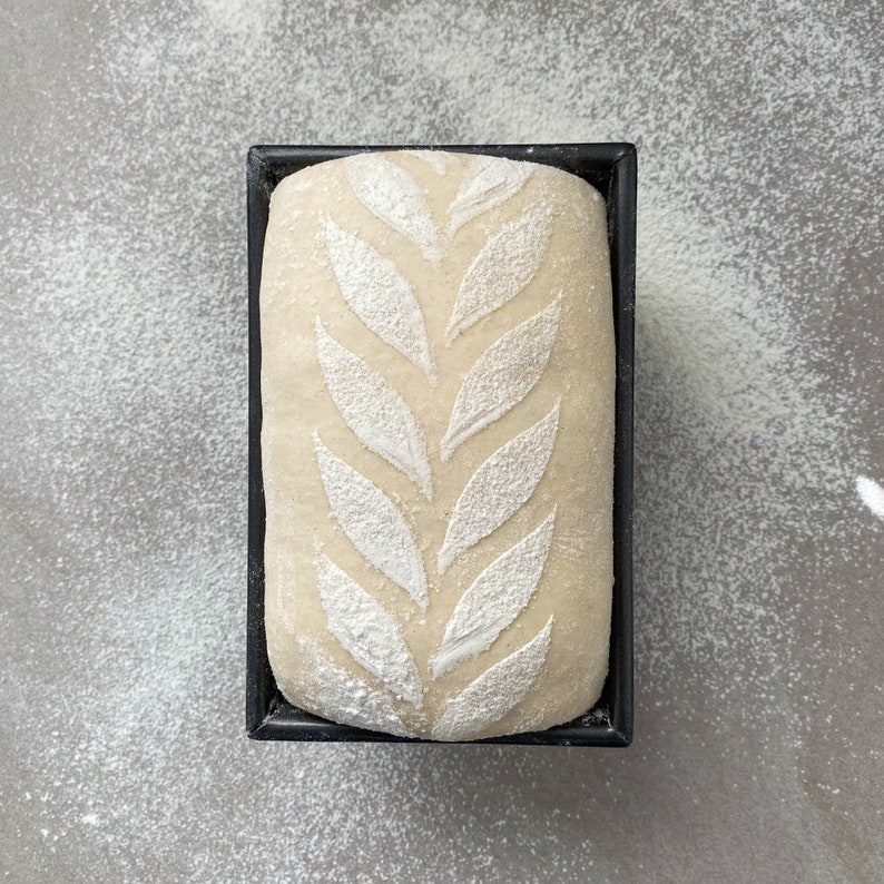 Sourdough Bread Stencil Leaf Pattern Reusable Stencil Baking Etsy