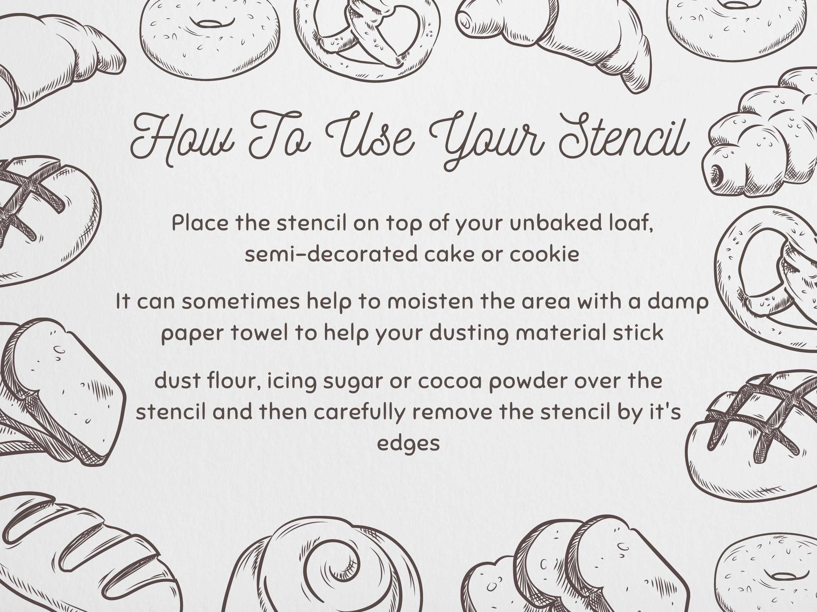 Sourdough Bread Stencil Wheat Stalk Baking Stencil Bread - Etsy