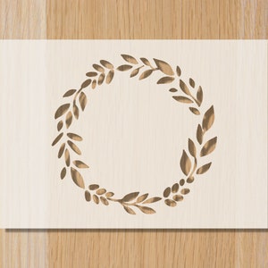 Sourdough Bread Stencil - Wreath Stencil - Baking Decoration. Christmas Baking Stencil for Bread Cakes Cookies & Crafts. Floral Stencil Gift