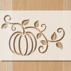 Pumpkin Vine Sourdough Bread Stencil: Autumn Baking Decoration