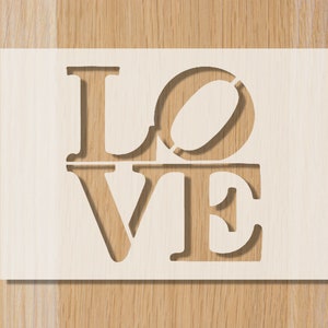 LOVE Stencil: Reusable Baking & Craft Decoration
