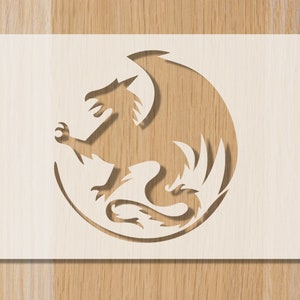 Dragon Sourdough Bread Stencil: Reusable Baking Decoration