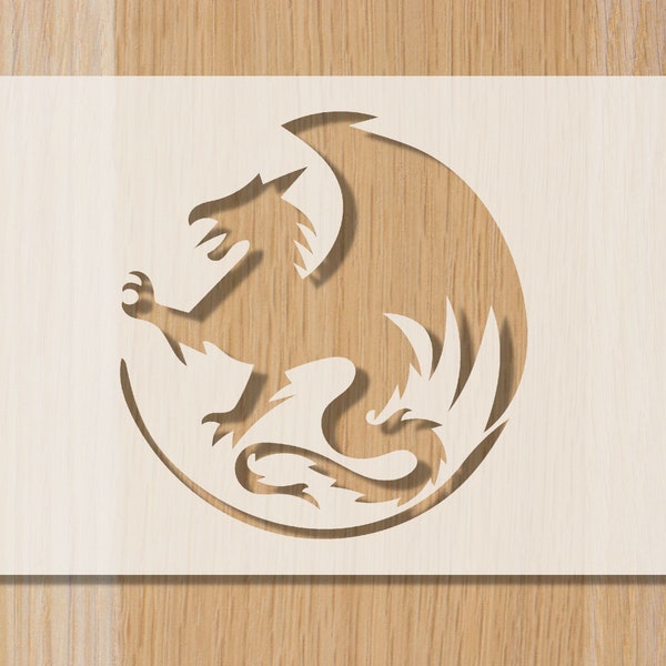 Dragon Stencil - Etsy