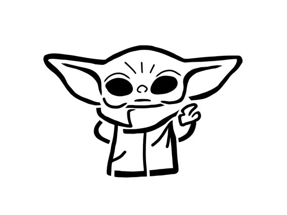 Bebe Yoda Levain Pain Pochoir Star Wars Reutilisable Pochoir Etsy