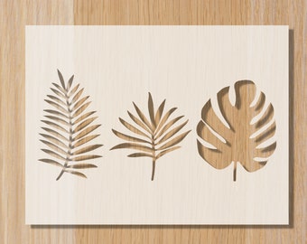 Tropical Leaf Stencil: Botanical Baking, Cake & Bread Decor