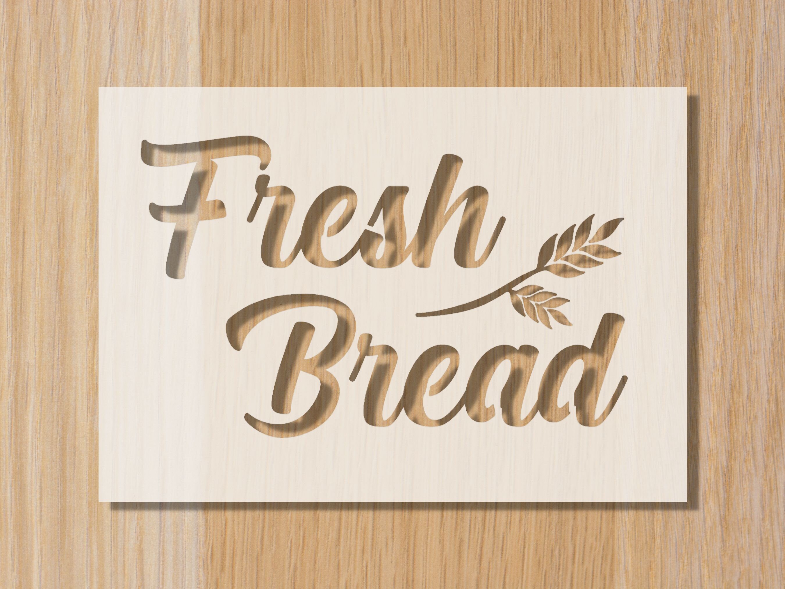 Sourdough Bread Stencil Fresh Bread Stencil Baking Etsy UK