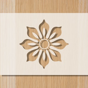 Flower Bread Stencil: Reusable Baking Decoration