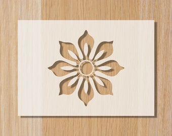 Flower Bread Stencil: Reusable Baking Decoration