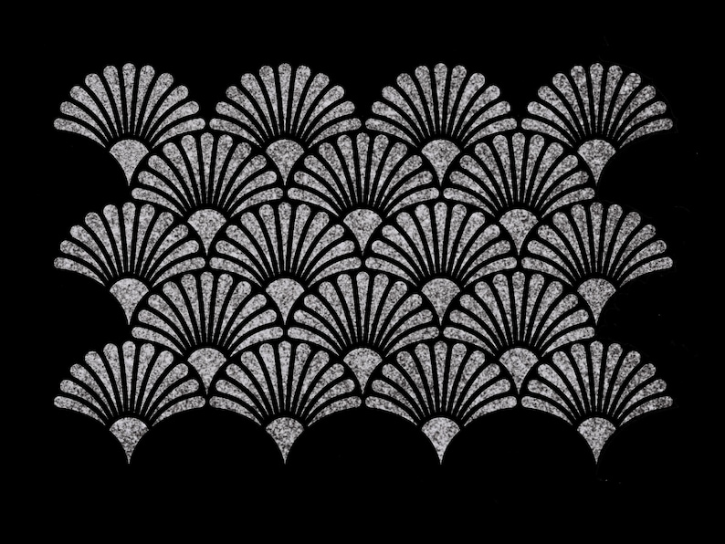 ART DECO STENCIL Bundle 4pc Stencils Ornamental Art Deco Etsy