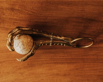 19th Century Antique Brass Dutch Frisian Handball "Raptor Claw"