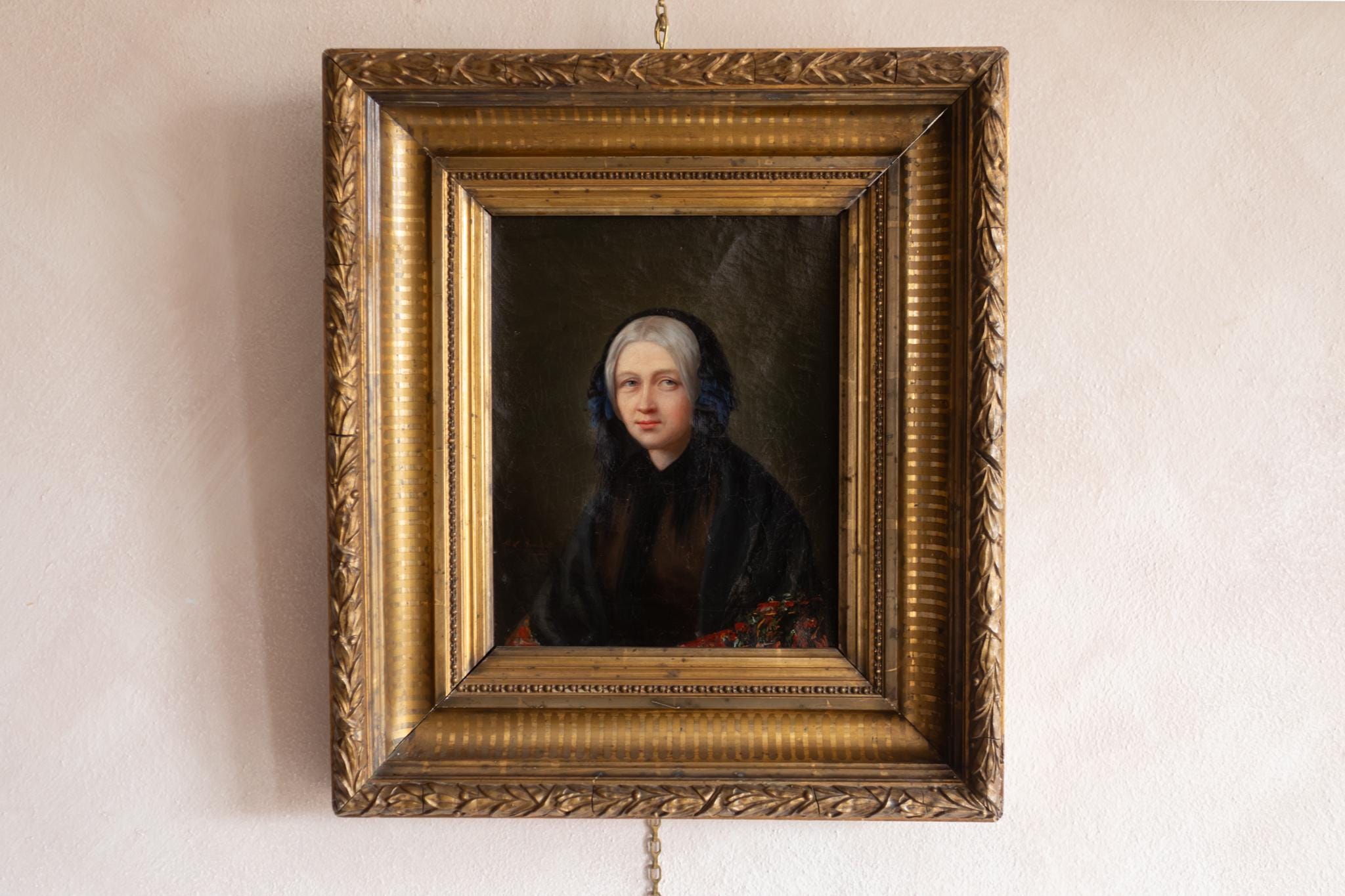 Antique 19th Century French Woman Painting - Etsy