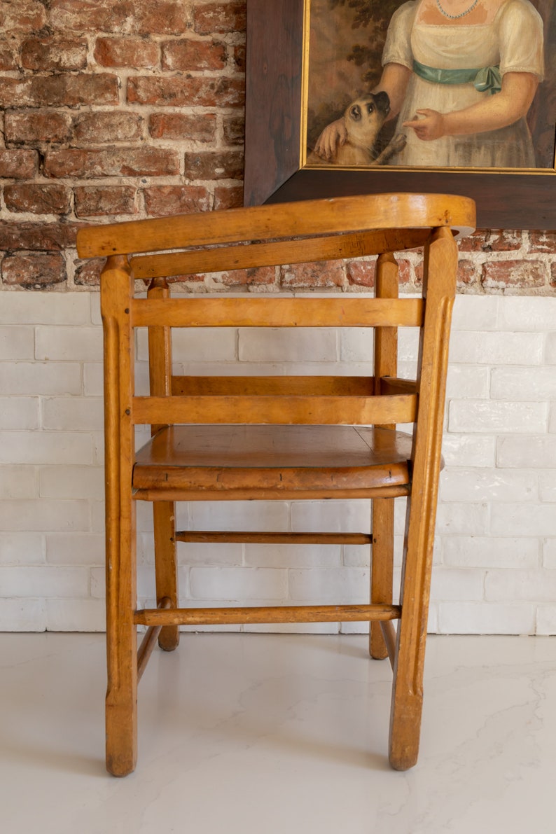 Vintage Art Deco Torck Wooden Kids Chair image 7