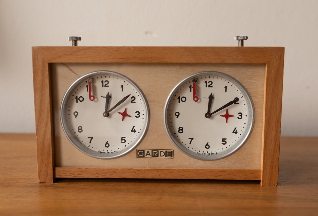 Reloj de ajedrez antiguo de Ruhla Garde Alemania Occidental Etsy Mexico