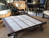 Antique coffee table. Moroccan. 18th century (elephant table) decorative elephant table