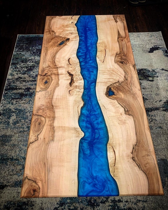 Waterfall Epoxy Coffee Table, Waterfall Resin Epoxy Table, Epoxy Resin Table,  Epoxy Table, Resin Ocean Table, Ocean Epoxy Coffee Table 