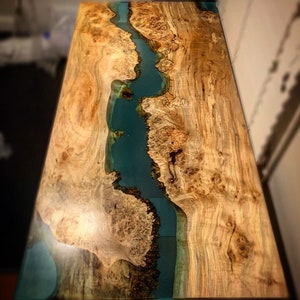 Epoxy Live Edge Grand Canyon River Table ~ Entry Room Table ~ Foyer Table