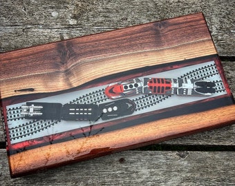 Custom Epoxy Resin Serving Board: Personalized Charcuterie Tray