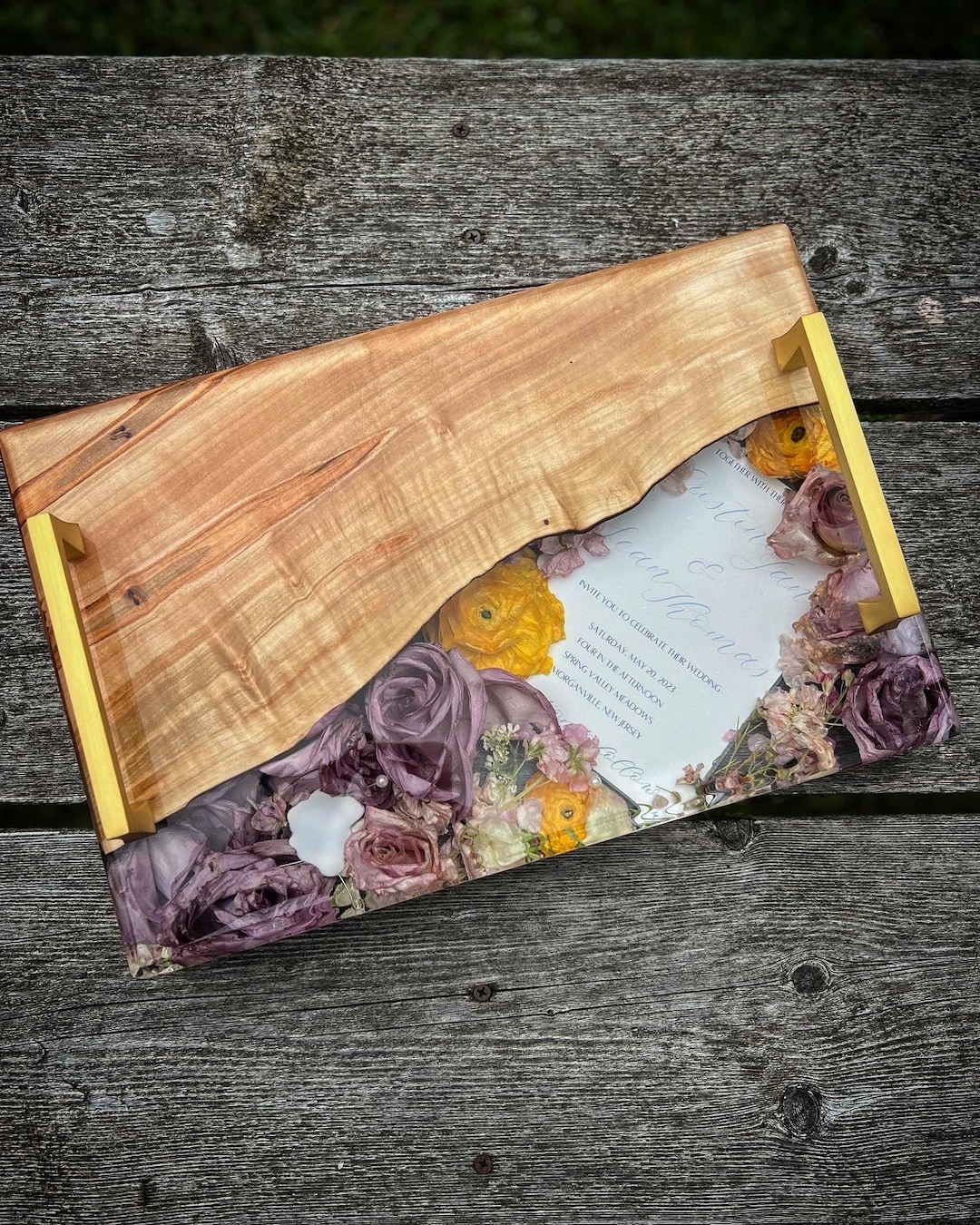 Bridal bouquet casting: Wedding Flower preservation Board ~ Wedding Art
