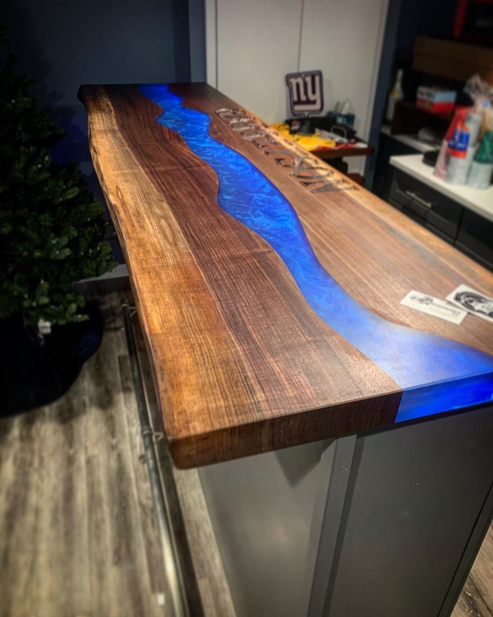 River Table Bar Top Bar Custom Bar Top Wood Bar Top Etsy