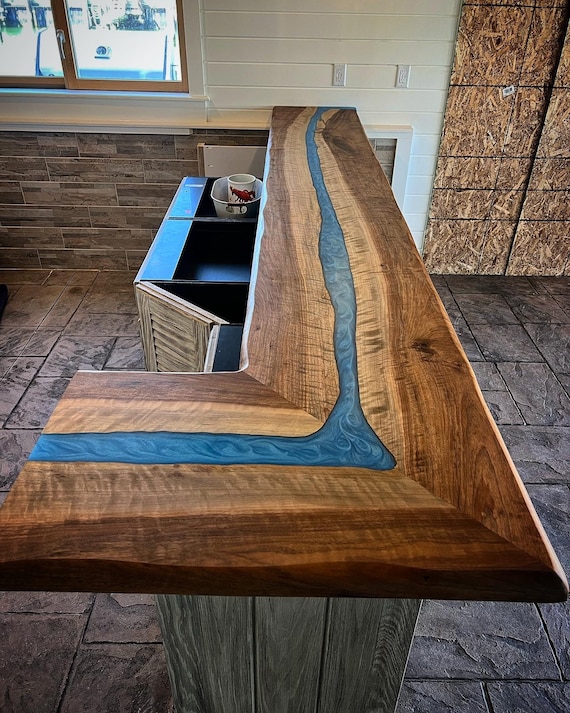 Custom Made Tobacco Leaf BAR TOP 