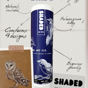 Ombrage d'oiseaux art kit pointillisme DIY (Lot de 4) - Cadeau pour artistes ou artistes débutants