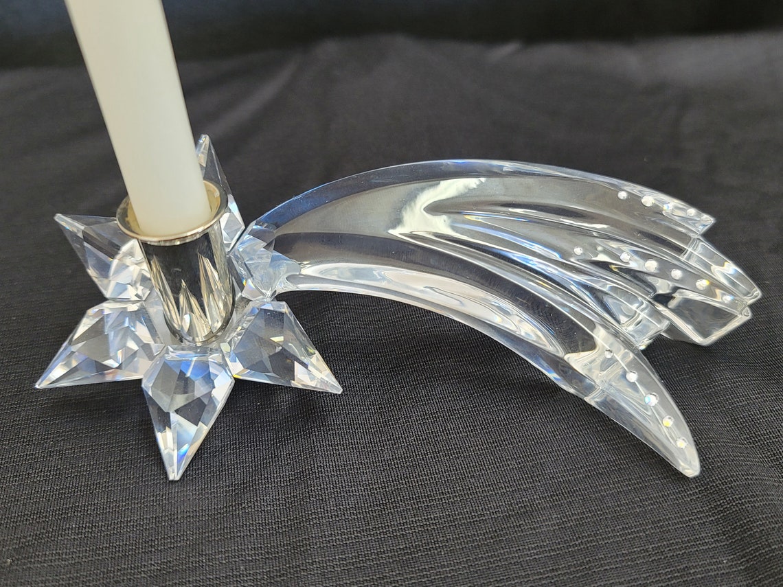Swarovski Shooting Star Comet Candle Holder w/ Boîte Etsy