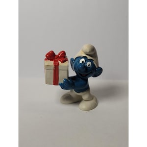Vintage Smurf Smurfs Peyo Schleich Gift Present Figure Bully Hong Kong