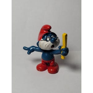Schtroumpf Schleich 20064 - PROMO FLUOCARIL - TBE (Smurf, Puffi, Pitufo)