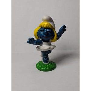 Smurfs Ballerina Smurfette Vintage PVC Figure Peyo Schleich 1978 Great Condition