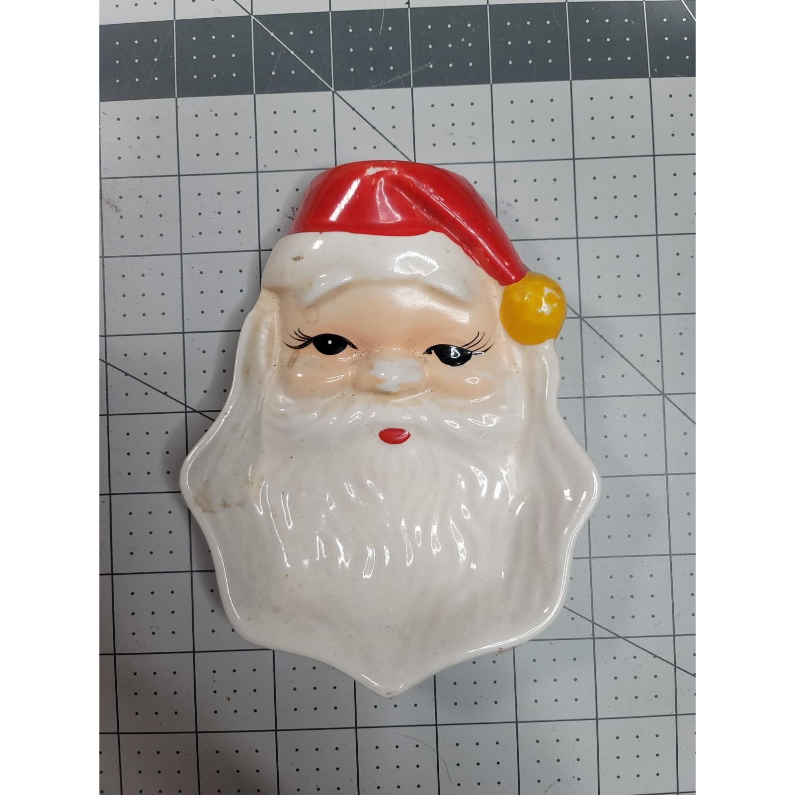 Vintage 1960 Ceramic Santa - Etsy