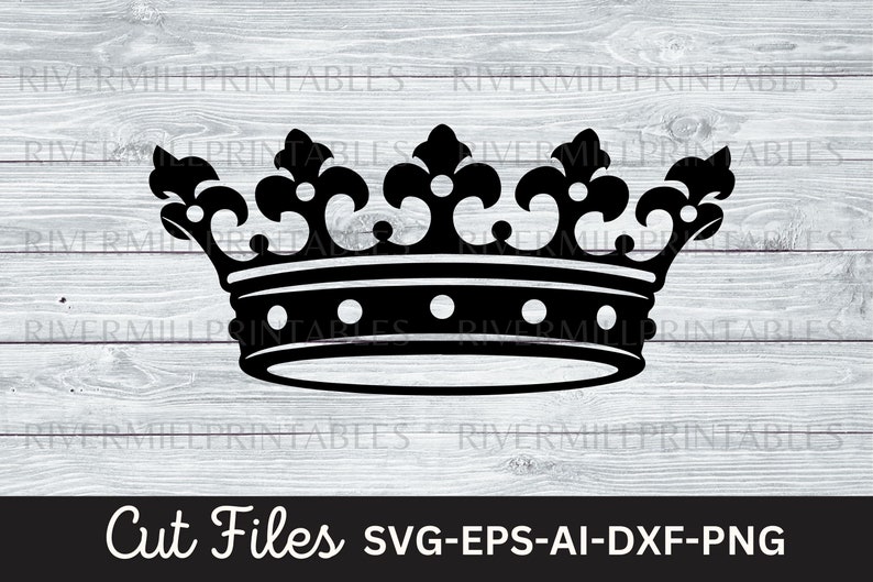 King or Queen Crown Tiara SVG EPS Cut File PNG Cricut Silhouette