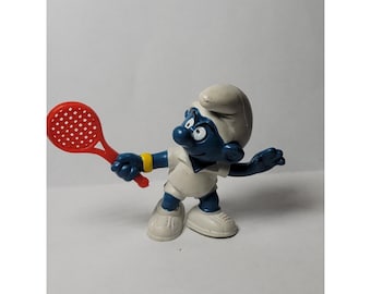 Figurine Schtroumpf Vainqueur Publicitaire BP 20058 – Schleich 1979 – Rare