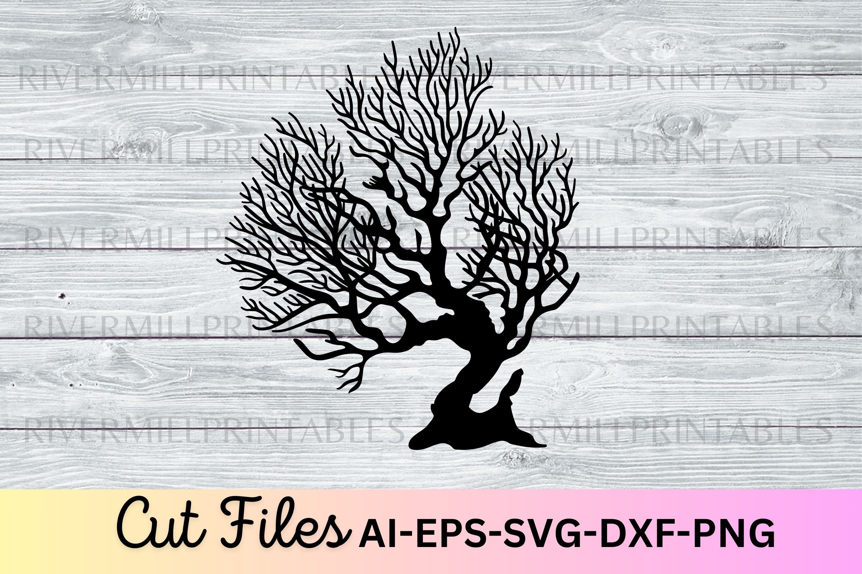 Ocean Coral SVG EPS Cut File PNG Cricut Silhouette Stencil Laser ...