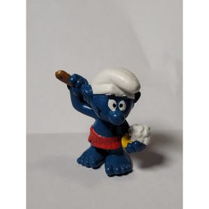 Vintage Smurfs Shower Bath Smurf Schleich Peyo 1979