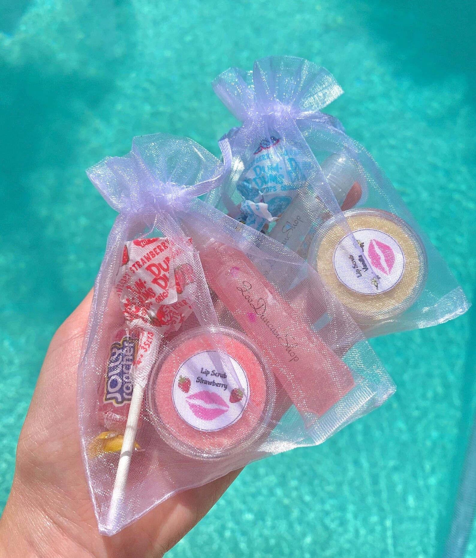 Lip gloss lip scrub bundle // Aesthetic lip cosmetics // FAST Etsy