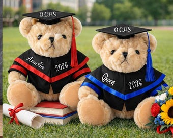 Graduation Bears-College-High School-Elementary-Class of 2026/Personalized Stole/Custom Graduation/Bears/Keepsake