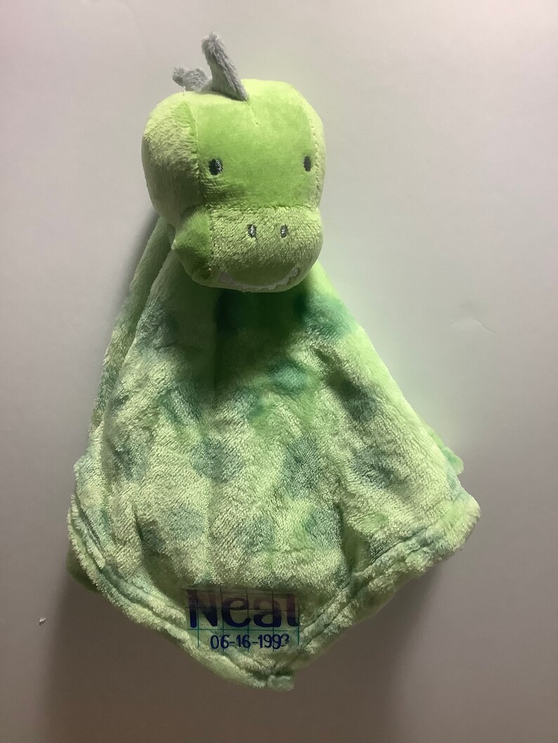 Personalized Animal Lovey Animal Blanket Lovey Personalized Blanket