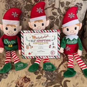 Personalized Christmas Elf Doll: Custom Name Stocking Stuffer - Etsy