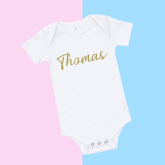 etsy personalised baby grow