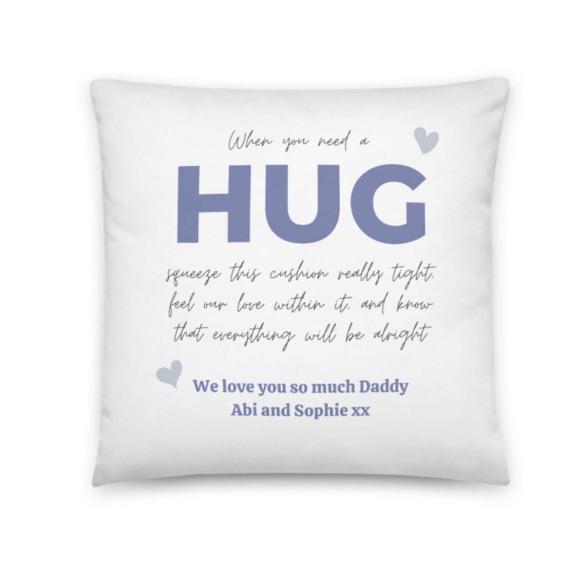 When You Need A Hug Pillow / Cushion with personalised Etsy